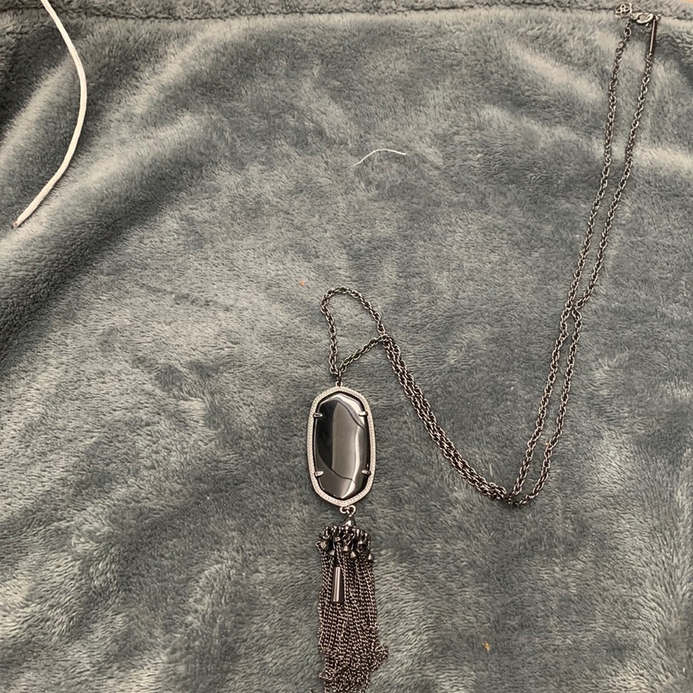 Black and Gunmetal Rayna Neck